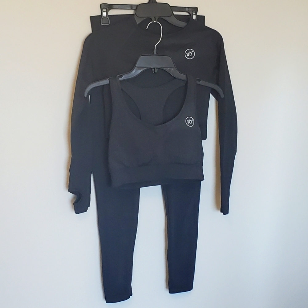 Witness Fitness Dark Gray 3-Piece Workout Set